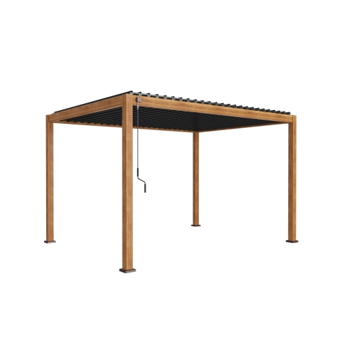 Pergola ogrodowa MIRADOR Premium 111 Delux 3 x 4 m Dąb Wiśniowy